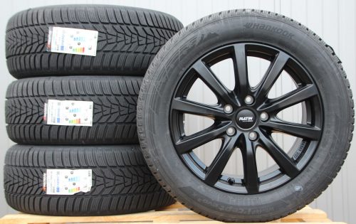 Räder Alufelgen Platin P69 17 Zoll schwarz + Hankook Winterreifen