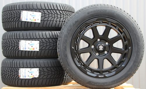 Sparco Gravel 8x17 matt black 235 55 17 Hankook Icept Evo-3 Räder Alufelgen Sparco Gravel 17 Zoll schwarz matt 235/55 R17 Hankook Winterreifen