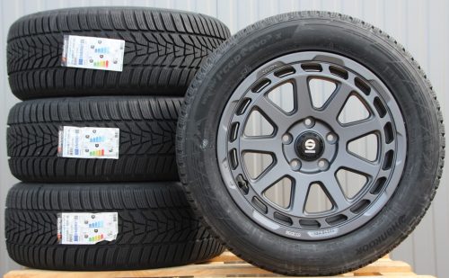 Sparco Gravel 8x17 matt graphite 235 55 17 Hankook Icept Evo-3 Räder Alufelgen Sparco Gravel 17 Zoll matt grau 235/55 R17 Hankook Winterreifen