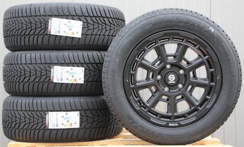 Sparco Sterrato 8x17 matt black 235 55 17 Icept Evo-3 Räder Alufelgen Sparco Sterrato 17 Zoll schwarz matt 235/55 R17 Hankook Winterreifen