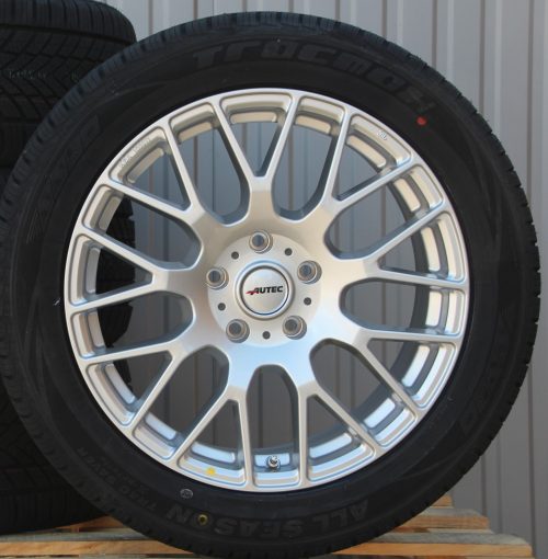 18 Zoll Räder Alufelgen Autec Nimah silber+ Continental Allwetterreifen