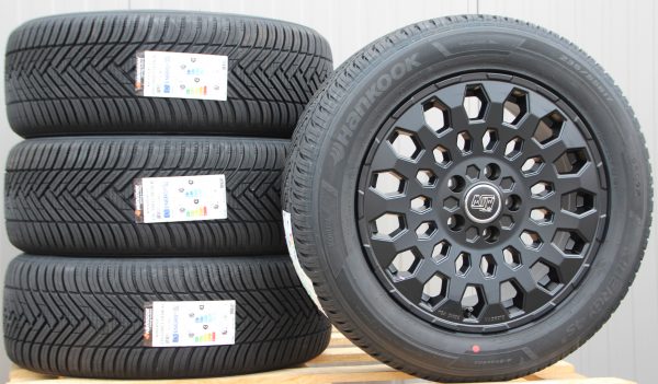 Räder Alufelgen MSW99 17 Zoll schwarz matt 235/55 R17 Hankook Allwetterreifen – Bild 4