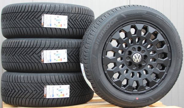 Räder Alufelgen MSW99 17 Zoll schwarz matt 235/55 R17 Hankook Allwetterreifen – Bild 2