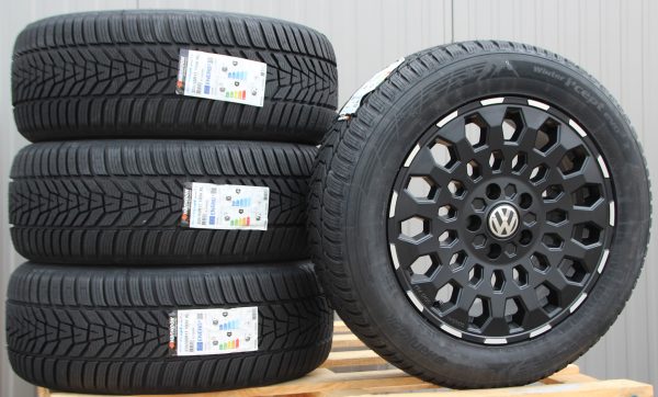 Räder Alufelgen MSW99 schwarz poliert 17 Zoll + Hankook Winterreifen – Bild 2