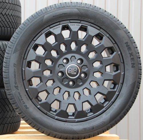 Räder MSW99 schwarz 18 Zoll Alufelgen + Continental Allwetterreifen 255/45 R18 103Y