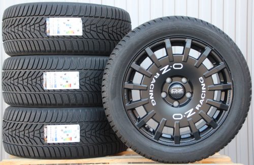 OZ Rally Racing 8x18 matt black 255 45 18 Hankook Icept Evo-3 Räder Alufelgen OZ Rally Racing Van18 Zoll schwarz 255/45 R18 Hankook Winterreifen