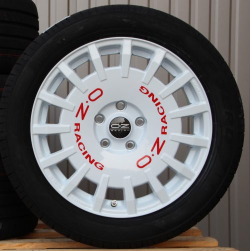 Räder Alufelgen OZ Rally Racing Van 18 Zoll weiß 235/50 R18 101V Hankook Winterreifen