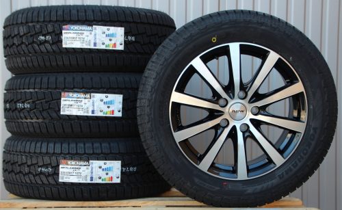 P69 17 Zoll schwarz poliert 235 55 17 Yokohama G061 Räder Alufelgen Platin P69 schwarz poliert 17 Zoll + Yokohama Geolandar G061 Allwetterreifen Off Road