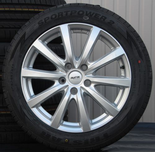 Alufelgen Platin P69 17 Zoll silber 235/55 R17 Hankook Allwetterreifen