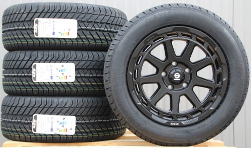 Sparco Gravel 8x17 matt black 235 55 17 Platin RP-70 Räder Alufelgen Sparco Gravel 17 Zoll schwarz + Winterreifen Platin RP-70