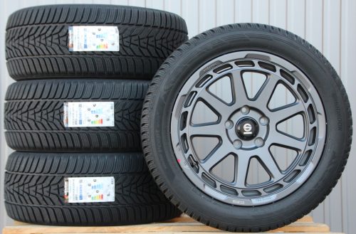 Sparco Gravel 8x18 matt graphite 255 45 18 Hankook Icept Evo-3 Räder Alufelgen Sparco Gravel 18 Zoll schwarz grau 255/45 R18 Hankook Winterreifen