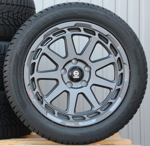 Räder Alufelgen Sparco Gravel 18 Zoll matt grau 255/45 R18 Winterreifen
