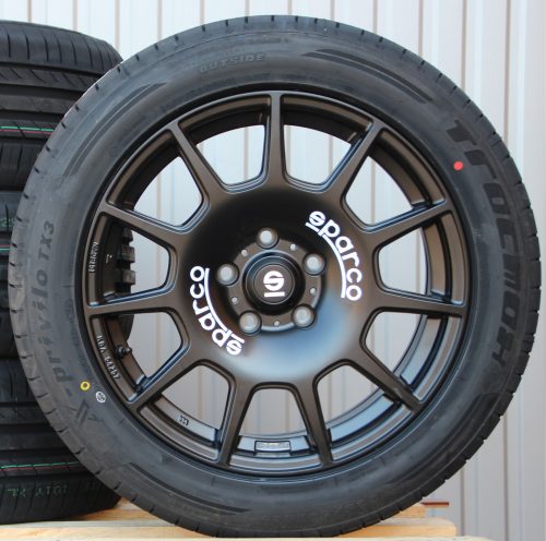 Räder Alufelgen Sparco Terra 18 Zoll schwarz matt + 235/50 R18 101W Allwetterreifen