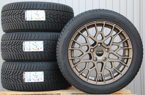 Supermetal Cell 8,5x18 matt bronze 255 45 18 Hankook Icept Evo-3 Räder Alufelgen Supermetal Cell 18 Zoll bronze 255/45 R18 Hankook Winterreifen