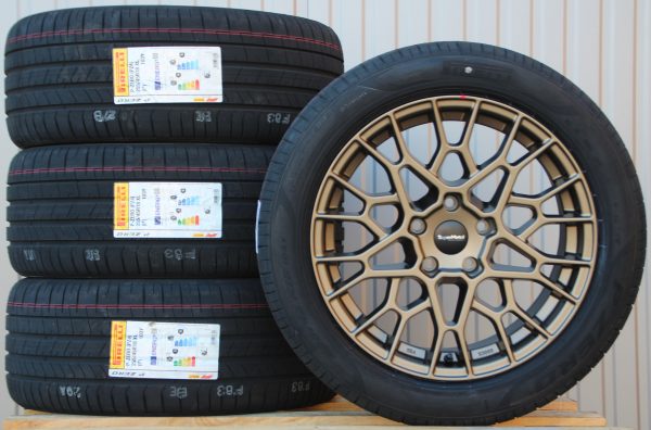 Satz Räder Alufelgen Supermetal Cell 18 Zoll bronze + Pirelli Sommerreifen
