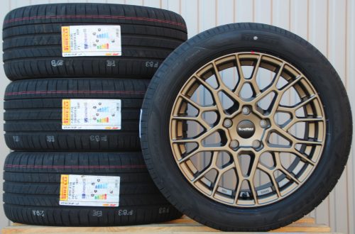 Satz Räder Alufelgen Supermetal Cell 18 Zoll bronze + Pirelli Sommerreifen 255/45 R18 103Y