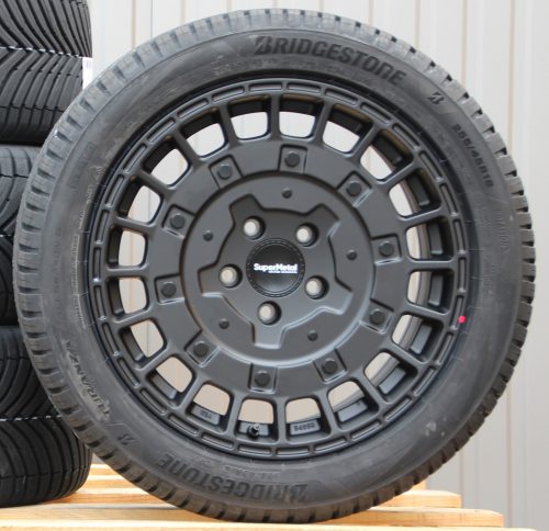 18 Zoll Räder Alufelgen Supermetal Rig matt black + Hankook Allwetterreifen