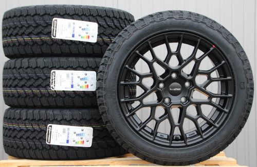 18 Zoll Räder Alufelgen Supermetal Cell matt black + General Grabber AT3 All Terrain