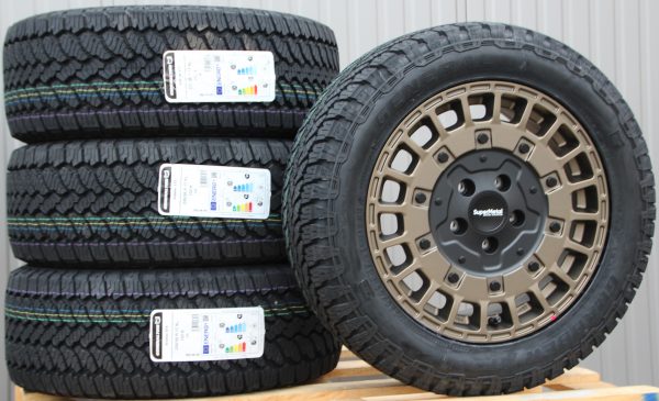 17 Zoll Räder Alufelgen Supermetal Rig matt black + General Grabber AT3 All Terrain – Bild 2