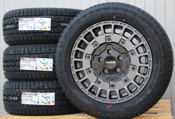 17 Zoll Räder Alufelgen Supermetal Rig ultra matt grey + Yokohama Allwetterreifen – Bild 2