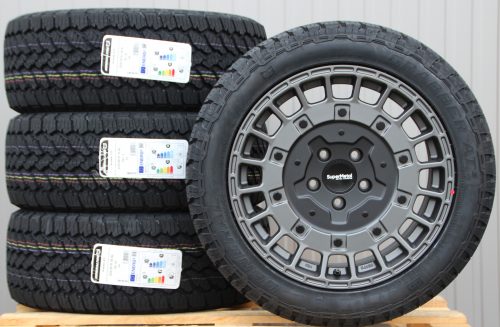 18 Zoll Räder Alufelgen Supermetal Rig matt grey + General Grabber AT3 All Terrain