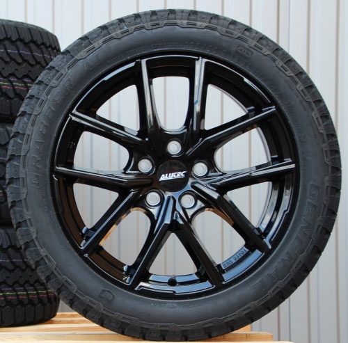 18 Zoll Räder Alufelgen Alutec Avelenox schwarz + 235/50 R18 101V Hankook Allwetterreifen