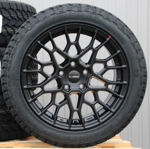 18 Zoll Räder Alufelgen Supermetal Cell matt black + Hankook Allwetterreifen