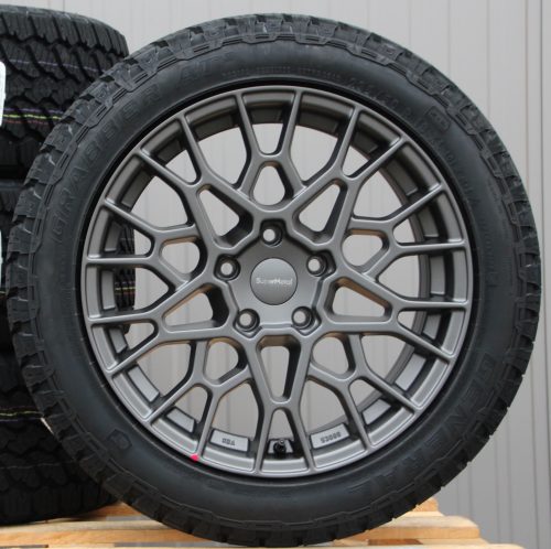 18 Zoll Räder Alufelgen Supermetal Cell ultra matt grey + Hankook Allwetterreifen