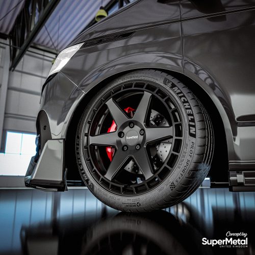 20 Zoll Räder Supermetal Charger Alufelgen matt schwarz + 275/35 R20 102Y Platin Sommerreifen