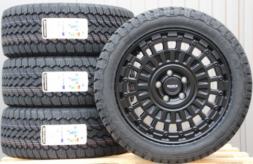 Räder Alufelgen Dotz Talara schwarz + General Grabber AT3 All Terrain 235/50 R18 101H