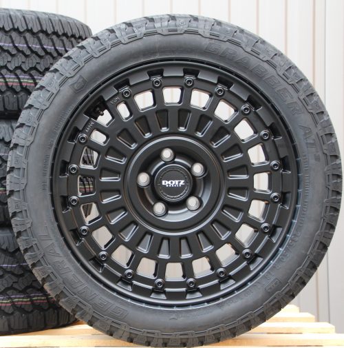 Räder Alufelgen Dotz Talara schwarz + Winterreifen 255/45 R18 103V Hankook Icept Evo-3