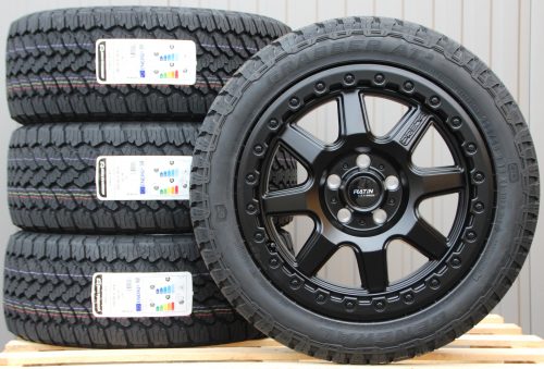 Räder Alufelgen Platin P111 schwarz + General Grabber AT3 All Terrain 235/50 R18 101H