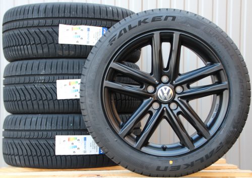 Satz 18 Zoll Räder Alufelgen Rial X10X schwarz + Falken Allwetterreifen 255/45 R18 103W
