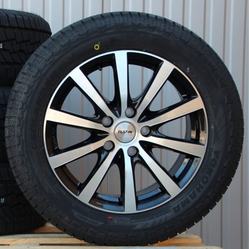 Räder Alufelgen Platin P69 schwarz poliert 17 Zoll + Pirelli Sommerreifen 235/55 R17 103Y