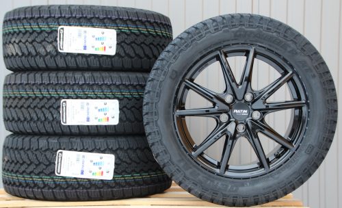 Räder Alufelgen Platin P99 schwarz 17 Zoll + General Grabber AT3 All Terrain Off Road Reifen