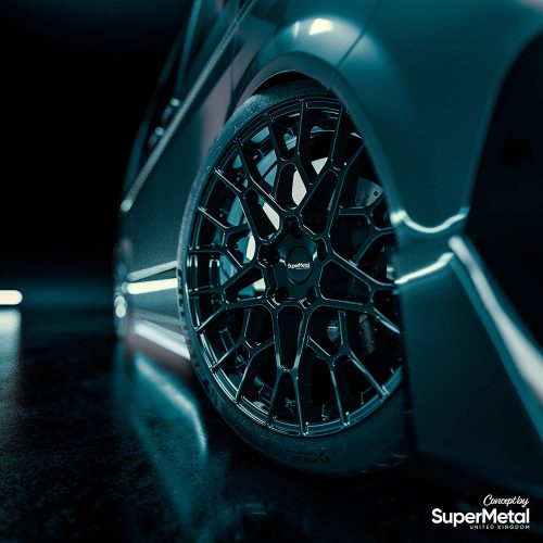 20 Zoll Räder Supermetal Cell Alufelgen schwarz glänzend + 275/35 R20 102Y Platin Sommerreifen