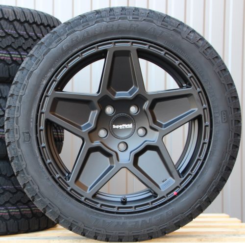 Räder Alufelgen Supermetal Rocket 18 Zoll schwarz matt + 235/50 R18 101Y Sommerreifen